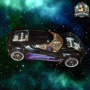 Hot Wheels Mitsubishi Double Shotz 2015 Spin Storm Series Black Purple Toy Car